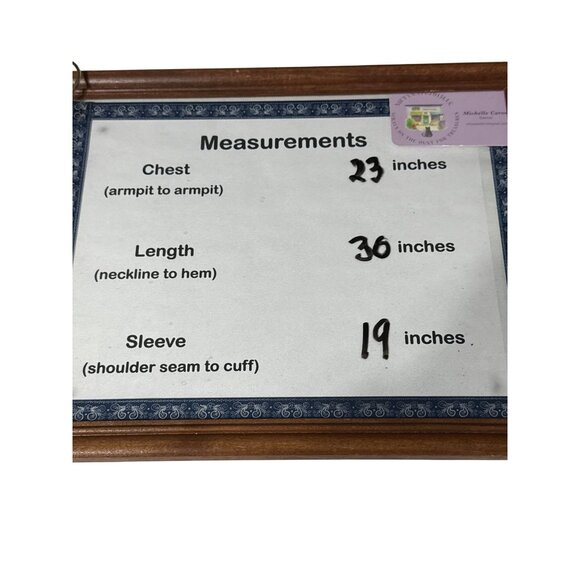 J. Jill Size XL Floral Tunic Top Navy/Blue 3/4 Sleeve Button-Front  Lightweight - Picture 8 of 8